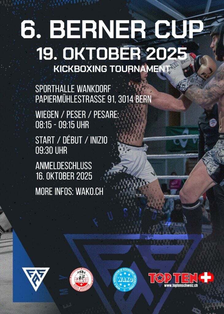 Kickboxing Letzi Cup Sonntag 14. September 2025 in Volketswil
